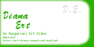 diana ert business card